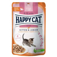 Happy Cat Kitten & Junior Sterilised Duck (кусочки в соусе для стерилизованных котят с уткой)  Happy Cat Kitten & Junior Sterilised Duck (кусочки в соусе для стерилизованных котят с уткой)