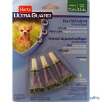 Капли Hartz Ultra Guard Puppies 3 в 1 (для собак и щенков массой до 7 кг от блох, клещей, комаров, 3 пипетки) Капли Hartz Ultra Guard Puppies 3 в 1 (для собак и щенков массой до 7 кг от блох, клещей, комаров, 3 пипетки)