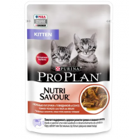Pro Plan NutriSavour KITTEN (влажный корм для котят говядина в соусе) 85г х 26шт Pro Plan NutriSavour KITTEN (влажный корм для котят говядина в соусе) 85г х 26шт