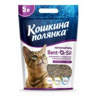 Кошкина Полянка Bent-O2-Sil (комкующийся наполнитель с силикагелем и активным кислородом) Кошкина Полянка Bent-O2-Sil (комкующийся наполнитель с силикагелем и активным кислородом)