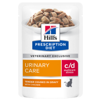 Hill's Prescription Diet c/d Multicare Urinary Stress (влажный корм для кошек с курицей) 85г х 12шт Hill's Prescription Diet c/d Multicare Urinary Stress (влажный корм для кошек с курицей) 85г х 12шт