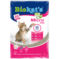Наполнитель для кошачьего туалета мелкий  Biokat's Micro Fresh (с ароматом цветов) Наполнитель для кошачьего туалета мелкий  Biokat's Micro Fresh (с ароматом цветов)