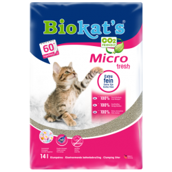Наполнитель для кошачьего туалета мелкий  Biokat's Micro Fresh (с ароматом цветов) Наполнитель для кошачьего туалета мелкий  Biokat's Micro Fresh (с ароматом цветов)