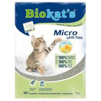 Наполнитель для кошачьего туалета мелкий  Biokat’s Micro White Fresh (со свежим ароматом лугов и трав) Наполнитель для кошачьего туалета мелкий  Biokat’s Micro White Fresh (со свежим ароматом лугов и трав)